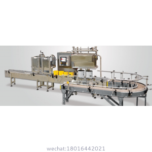 2 – Head In-line Automatic Net Weight Filling & Crimp Closing Machine for Gallon to Pail Containers with DFS Fill Cart