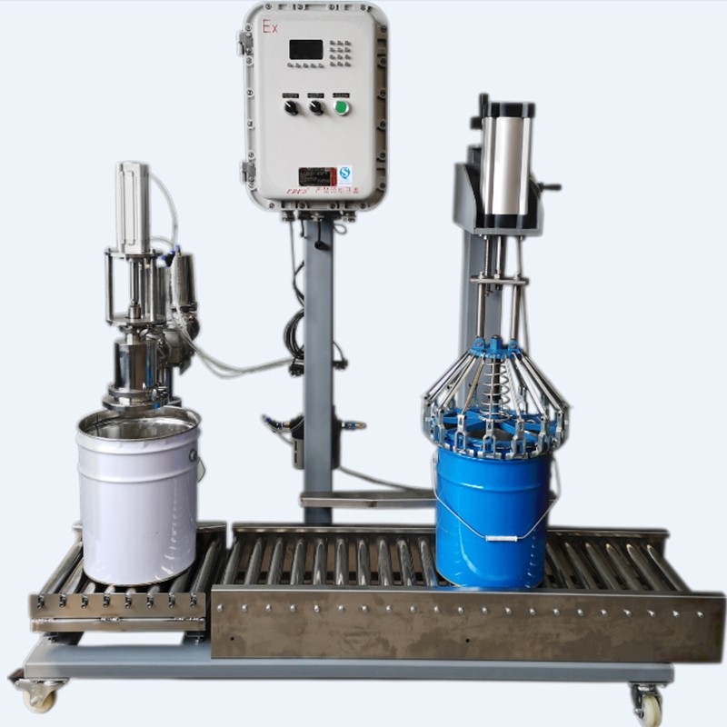 醫(yī)藥灌裝機(jī) 20kg油漆自動(dòng)控制系統(tǒng)計(jì)量灌裝機(jī)