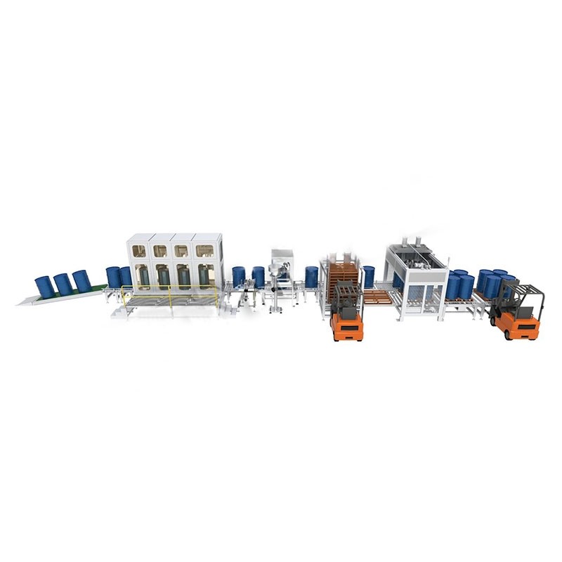 300L大桶全自動(dòng)輸送機(jī) 多元醇輸送機(jī)灌裝生產(chǎn)線