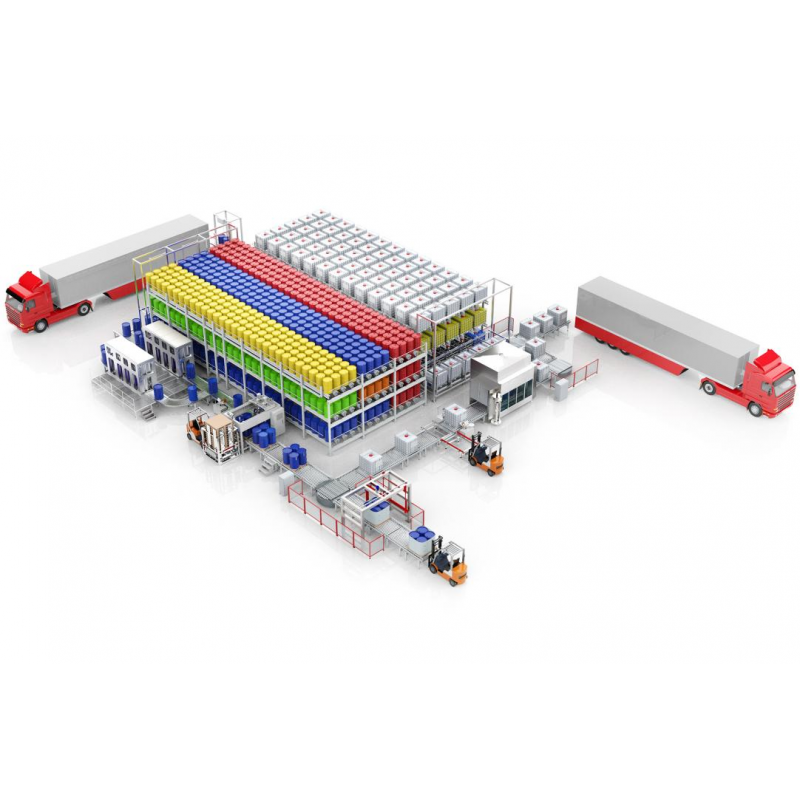 200L鋼桶、IBC桶全自動(dòng)立體倉(cāng)庫(kù)管理系統(tǒng)